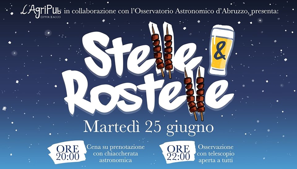 Stelle & Rostelle, Cena E Osservazione Al Telescopio di L'Agripub Opperbacco - Notaresco (TE)