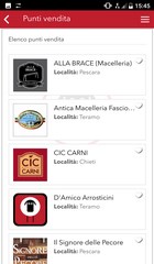 elenco punti vendita di Arrosticini abruzzesi nell'App